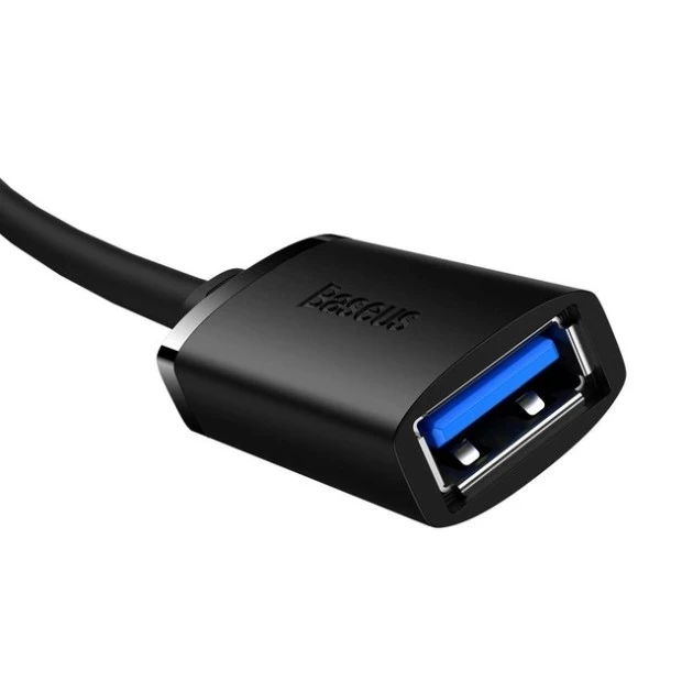 Кабель-подовжувач Baseus AirJoy (1m) (USB-USB) (Чорний) B00631103111-00