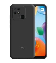 Силіконовий чохол Original 360 ShutCam з логотипом для Xiaomi Redmi 10C (Чорний)..