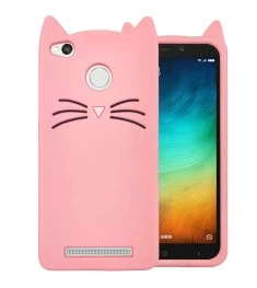 Силикон Kitty Case Xiaomi Redmi 3s / 3 Pro / 3x (Розовый)