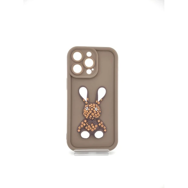 Чехол Pretty Things Case Apple iPhone 15 Pro Max (Brown/Rabbit)