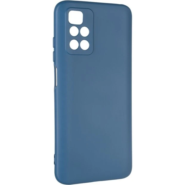 Силіконовий чохол для оригінального Xiaomi Redmi 10 (з шторкою камери) (блакитний)