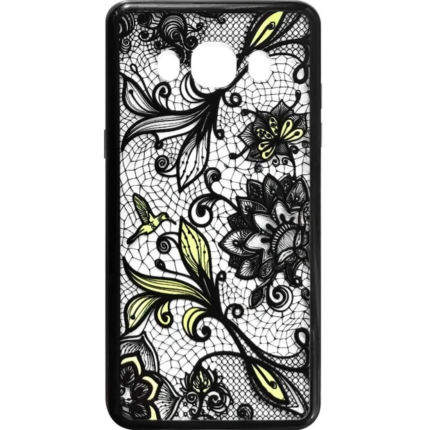 Силиконовый чехол Pattern Samsung Galaxy J5 (2016) J510 (Чёрный)