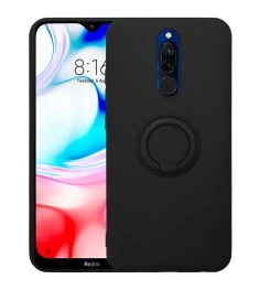 Чехол Ring Silicone Case Xiaomi Redmi 8 (Чёрный)