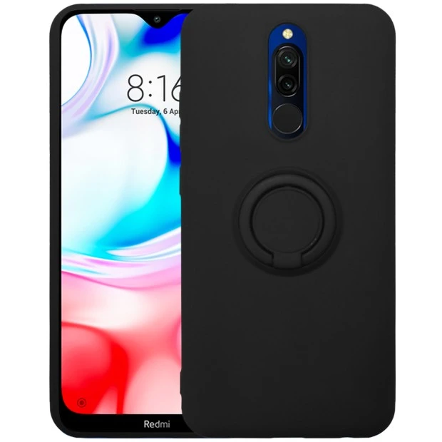 Чехол Ring Silicone Case Xiaomi Redmi 8 (Чёрный)