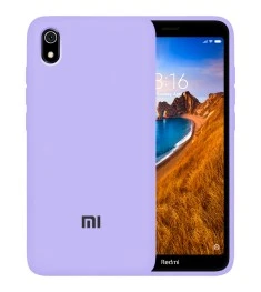 Силикон Original 360 Case Logo Xiaomi Redmi 7A (Фиалковый)