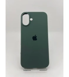 Силикон Original Round Case Apple iPhone 16 Plus (55) Blackish Green