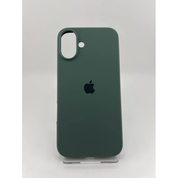 Силикон Original Round Case Apple iPhone 16 Plus (55) Blackish Green