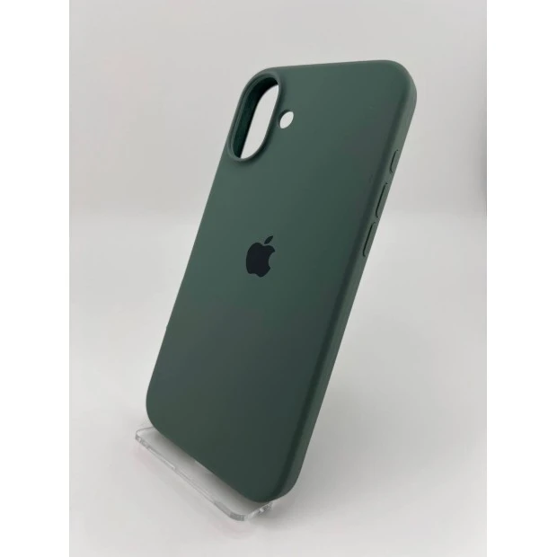 Силикон Original Round Case Apple iPhone 16 Plus (55) Blackish Green