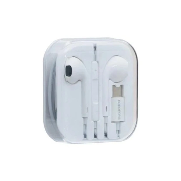 Wired earphones-headset Borofone BM27 (Type-C) (White)