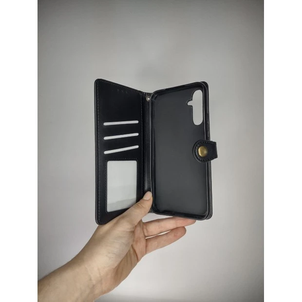 Leather Book Case Gallant for Samsung Galaxy A34 (Black)