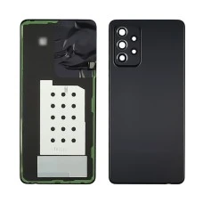 Задняя крышка для Samsung A525 Galaxy A52 (2021) Awesome Black чёрная со стеклом камеры