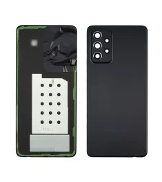 Задняя крышка для Samsung A525 Galaxy A52 (2021) Awesome Black чёрная со стеклом..