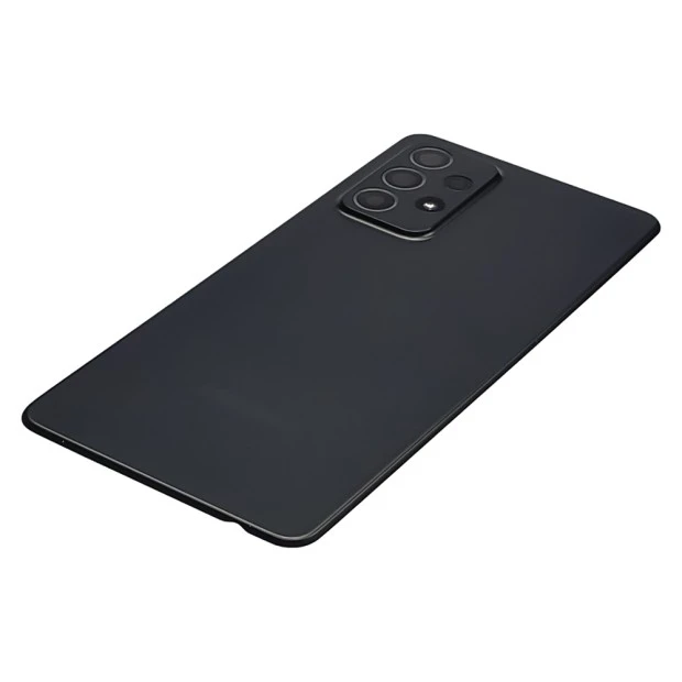 Задняя крышка для Samsung A525 Galaxy A52 (2021) Awesome Black чёрная со стеклом камеры