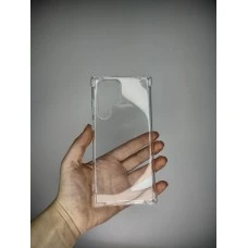 Силіконовий чохол 6D для Samsung Galaxy S22 Ultra (Прозорий)