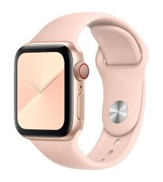 Ремешок Apple Watch Silicone 38 / 40 / 41 / SE (08) Pink Sand