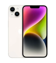 Мобильный телефон Apple iPhone 14 128gb (E-sim) (White) (Grade A) 87% Б/У O