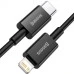 USB-кабель Baseus Superior PD 20W (1м) (Type-C to Lightning) (Чорний) CATLYS-A01 USB-кабель Baseus Superior PD 20W (1м) (Type-C to Lightning) (Чорний) CATLYS-A01