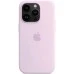 Силіконовий оригінальний круглий чохол Apple iPhone 14 Pro Max (71) Light Glycine