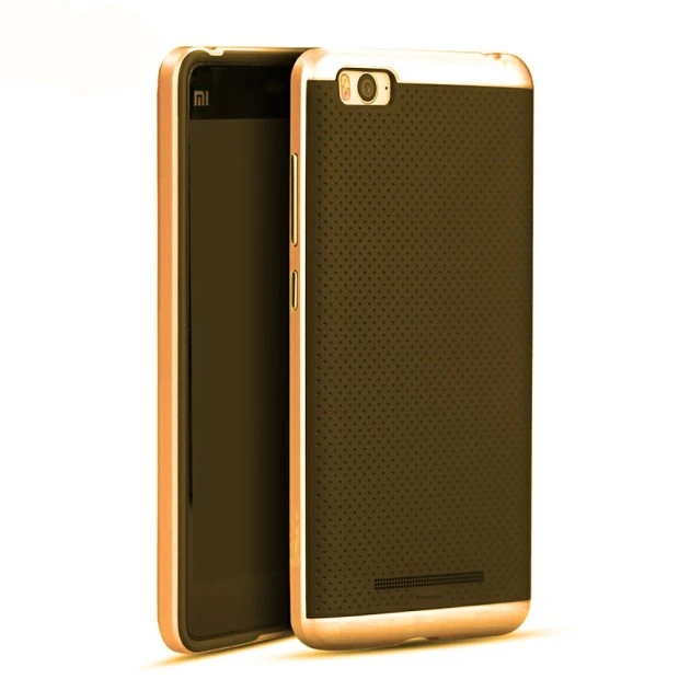 Силиконовый чехол iPaky Carbon Case Xiaomi Mi4c (Золотой)