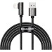 USB-кабель Baseus Legend Series Elbow 2.4A (1м) (Lightning) (Чорний) CALCS-01
