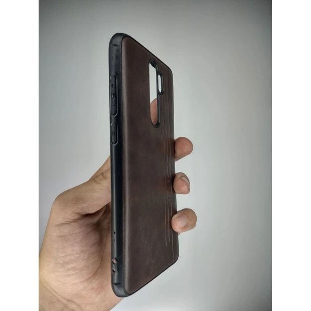 Накладка Leather Case Xiaomi Redmi Note 8 Pro (Коричневый)
