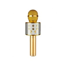 Микрофон-караоке Bluetooth WS-858 (золотой)