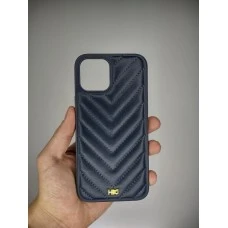 Силикон HDD YSL Apple iPhone 12 Pro Max (Тёмно-синий)