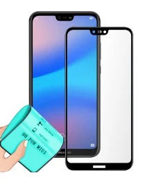 Защитное стекло 5D Ceramic Huawei P20 Lite Black