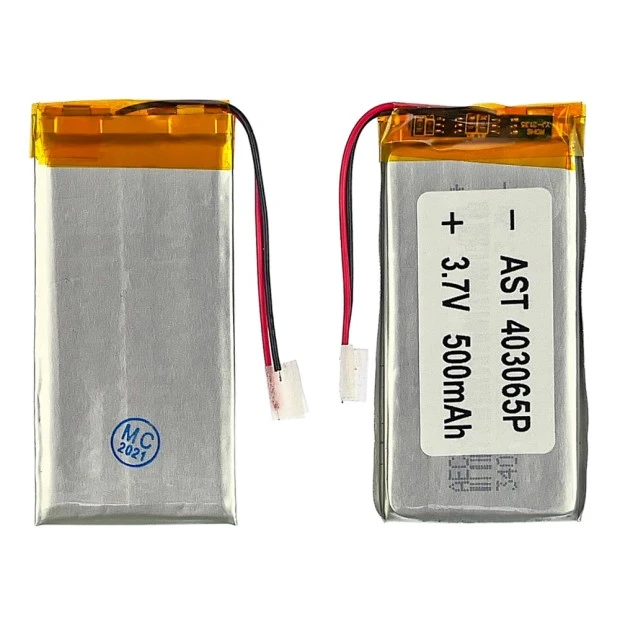 Аккумулятор 403065P универсальный с контроллером, 3,8 х 30 х 61 мм (500 mAh)/ для TWS наушников,виде