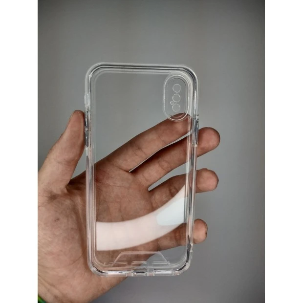 Силіконовий чохол Space Case для Apple iPhone X  /  XS (прозорий)