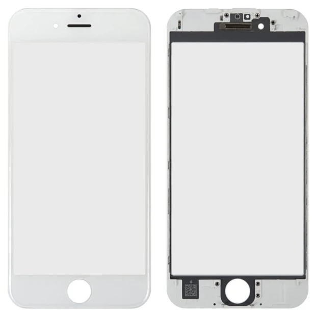 Защитное стекло для дисплея Apple iPhone 6s White + Frame + OCA (AAA)