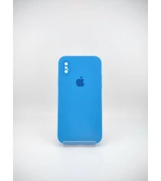 Силикон Original Square RoundCam Case Apple iPhone X / XS (87) Bice Blue