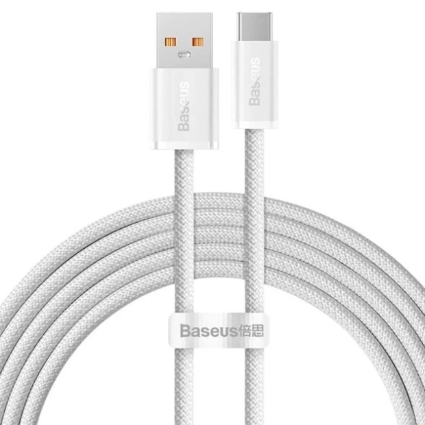 USB-кабель Baseus Dynamic 100W (2м) (Type-C) (Білий) CALD000702