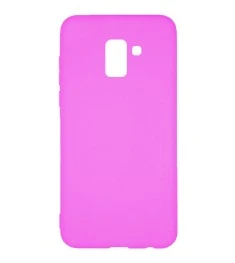 Силикон Multicolor Samsung A6 (2018) A600 (розовый)