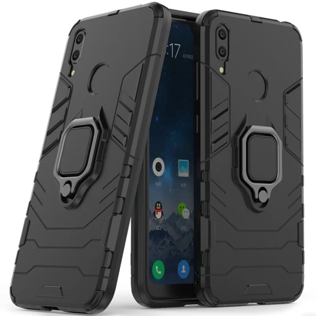 Бронь-чехол Ring Armor Case Huawei Y7 (2019) (Чёрный)