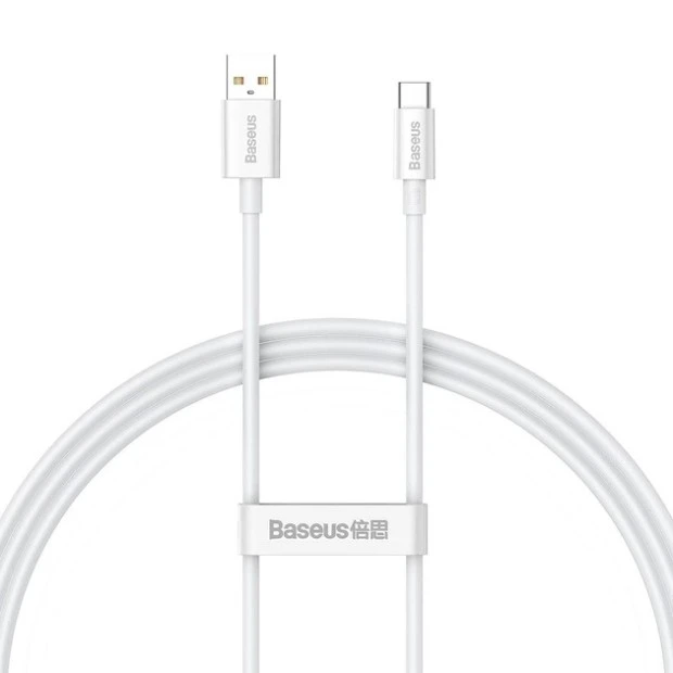 USB-кабель Baseus Superior 100W (1м) (Type-C) (Білий) P10320102214-01