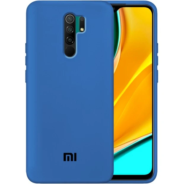 Силикон Original 360 Case Logo Xiaomi Redmi 9 (Кобальт)