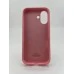 Силіконовий оригінальний круглий чохол для Apple iPhone 16 (36) у кольорі солодка рожевий