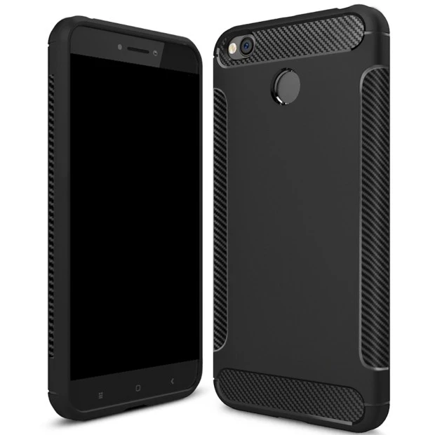 Силикон Soft Carbon Xiaomi Redmi 4x (Чёрный)
