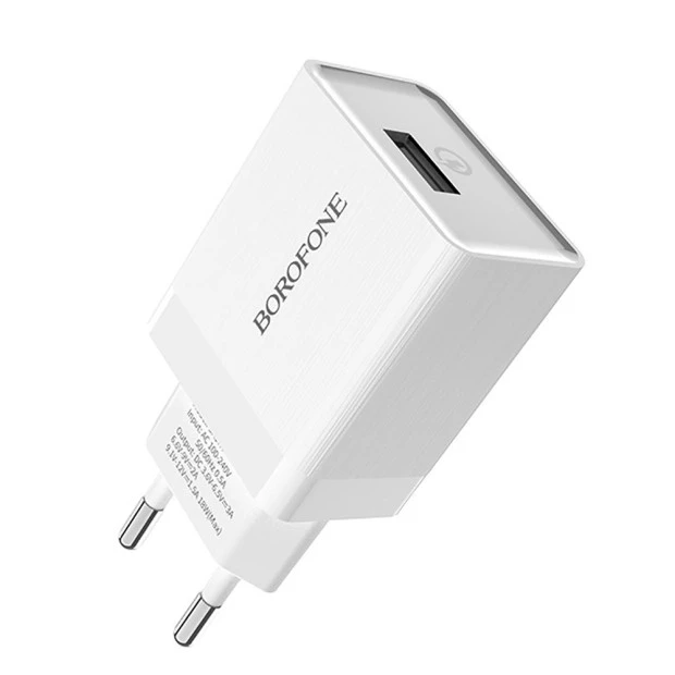 СЗУ-адаптер USB Borofone BA2 3A (Белый)