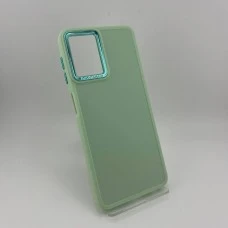 Накладка Metal Camera Samsung Galaxy A22 / M22 / M32 (Фисташковый)