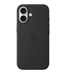 Чохол силіконовий з MagSafe для Apple iPhone 16 (чорний)