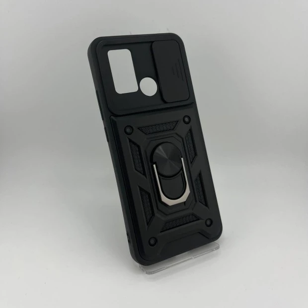 Бронь-чохол Ring Serge Armor Case Xiaomi Poco C40 (ShutCam) (Чорний)