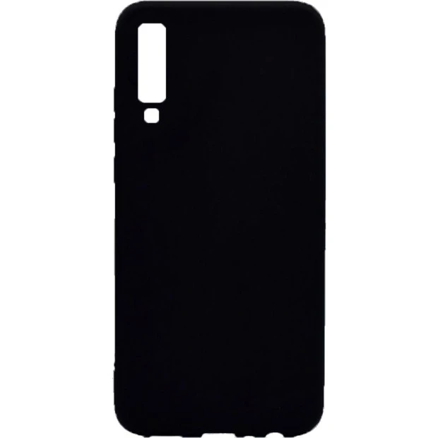 Силиконовый чехол Multicolor Samsung A7 (2018) A750 (черный)