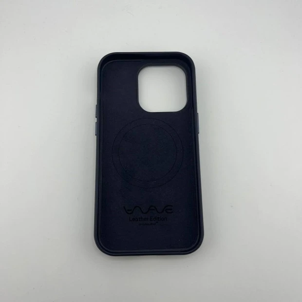 Чохол WAVE Premium Leather Edition з MagSafe для iPhone 14 Pro (Ink)