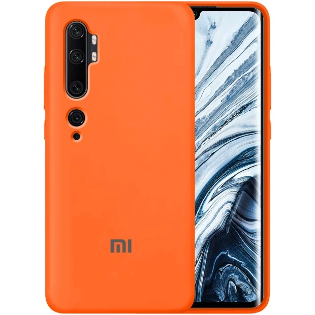 Силикон Original 360 Case Logo Xiaomi Mi CC9 Pro / Note 10 (Оранжевый)