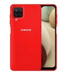 Силикон Original 360 Case Logo Samsung Galaxy A12 (2020) (Красный)