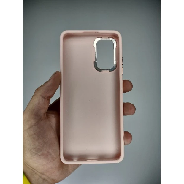 Накладка Metal Camera Samsung Galaxy A32 (2021) (Персиковый)