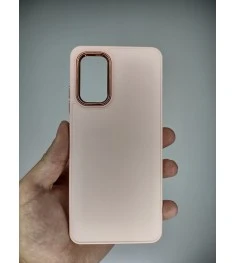 Накладка Metal Camera Samsung Galaxy A32 (2021) (Персиковый)