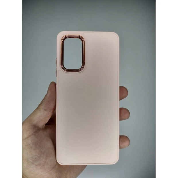 Накладка Metal Camera Samsung Galaxy A32 (2021) (Персиковый)